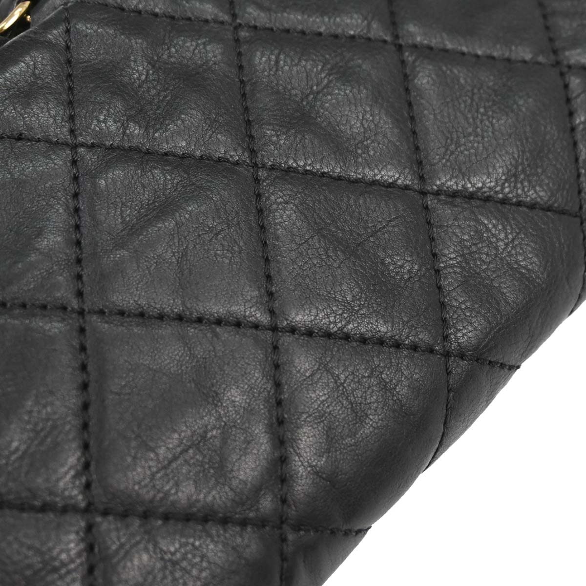 Chanel 2012 Black Calfskin Chain Me Shoulder Bag
