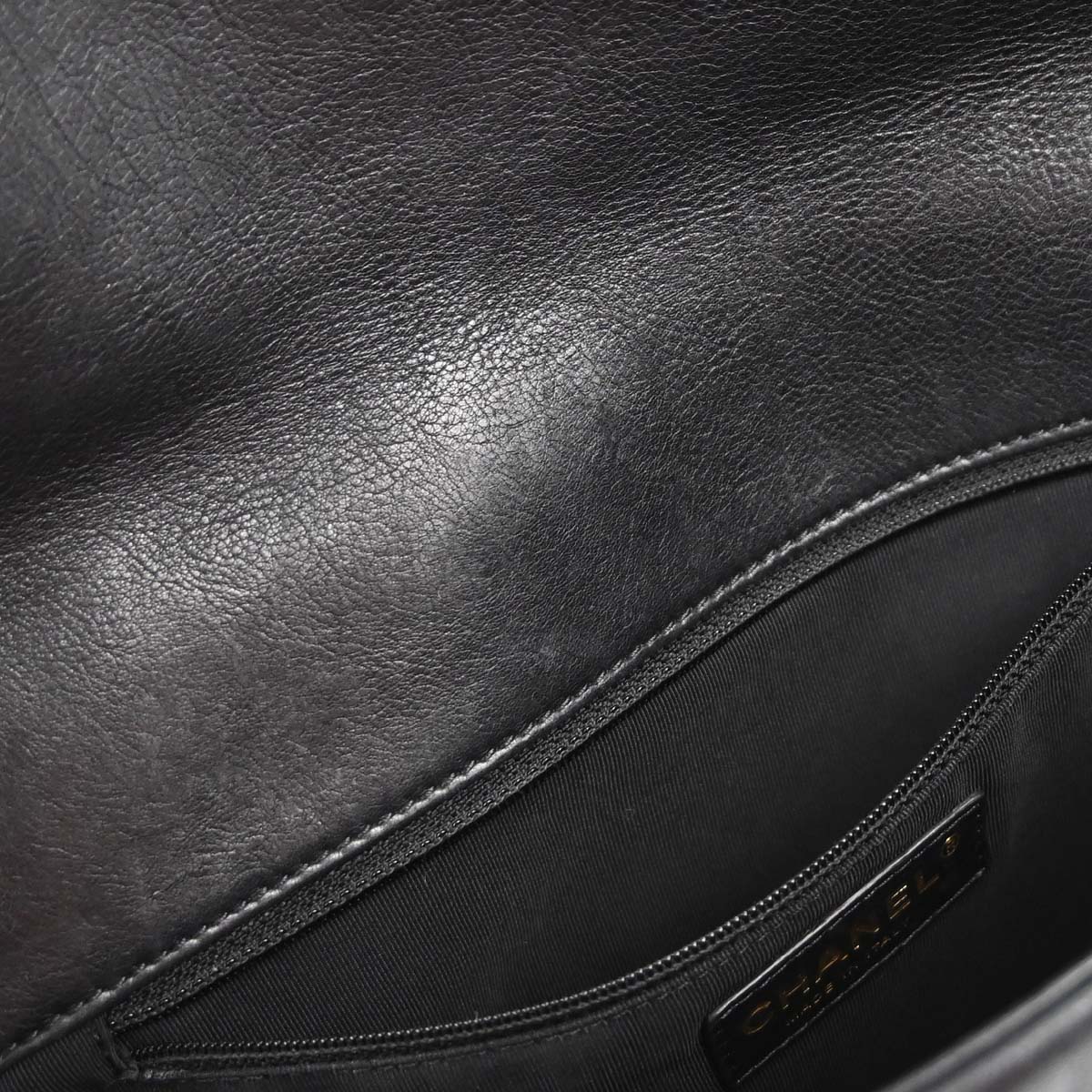 Chanel 2012 Black Calfskin Chain Me Shoulder Bag