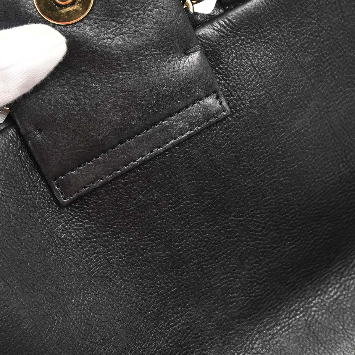 Chanel 2012 Black Calfskin Chain Me Shoulder Bag