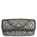 Chanel 2010-2011 Gray Calfskin Chain Me Shoulder Bag