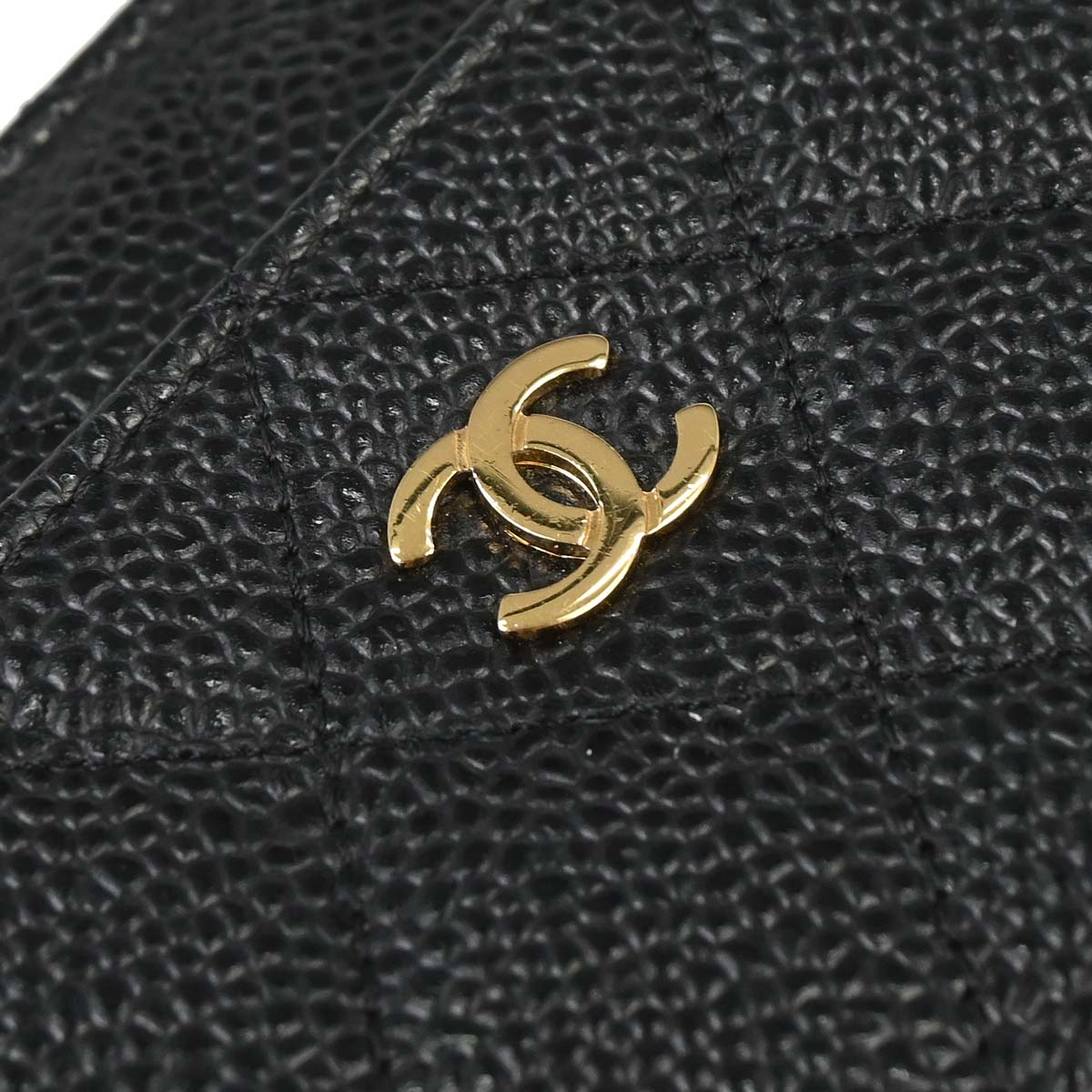 Chanel 2013-2014 Black Caviar Skin Classic WOC Wallet on Chain Bag