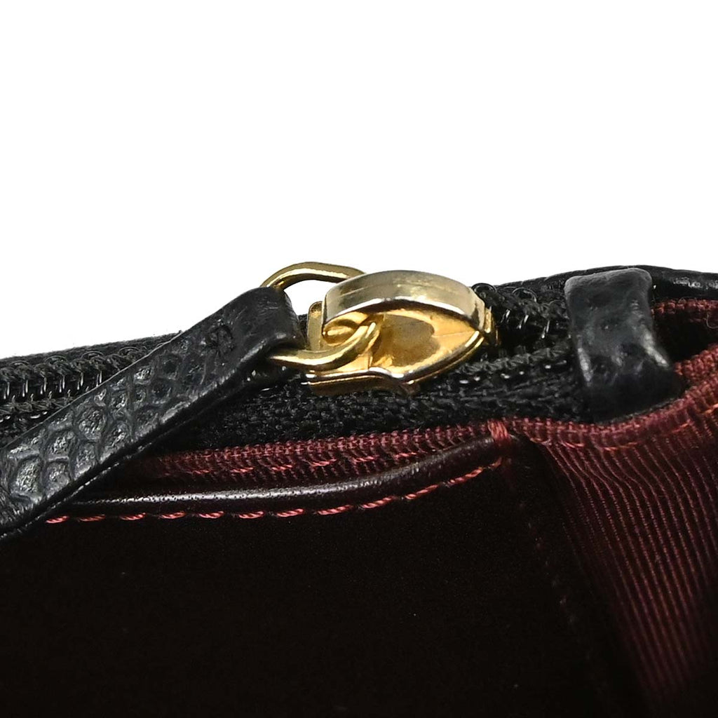 Chanel 2013-2014 Black Caviar Skin Classic WOC Wallet on Chain Bag