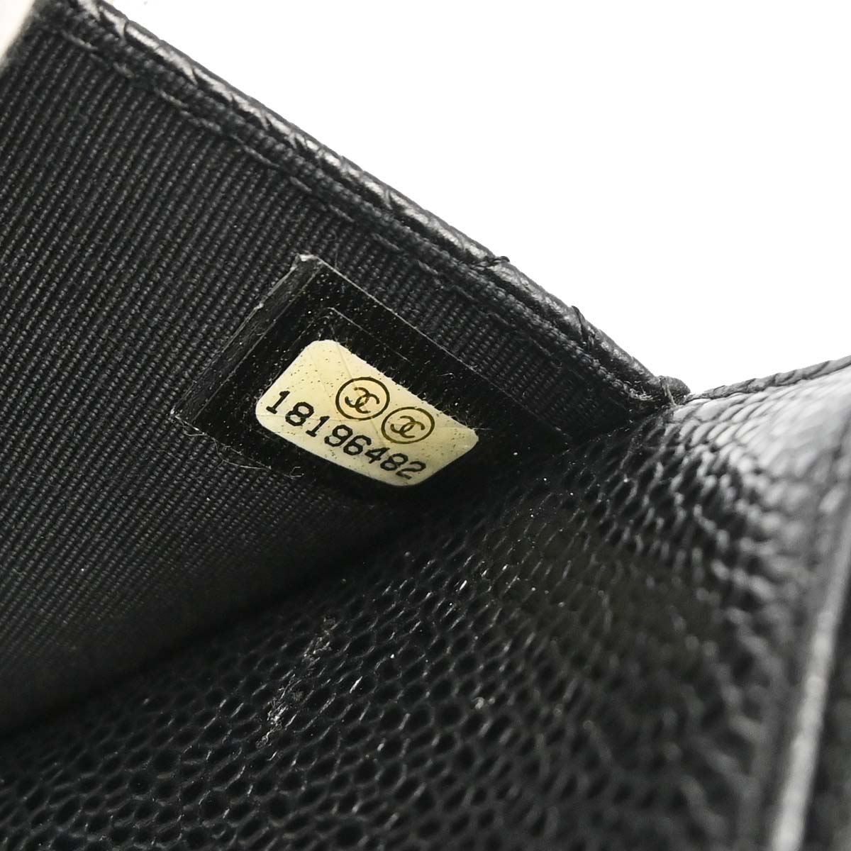 Chanel 2013-2014 Black Caviar Skin Classic WOC Wallet on Chain Bag