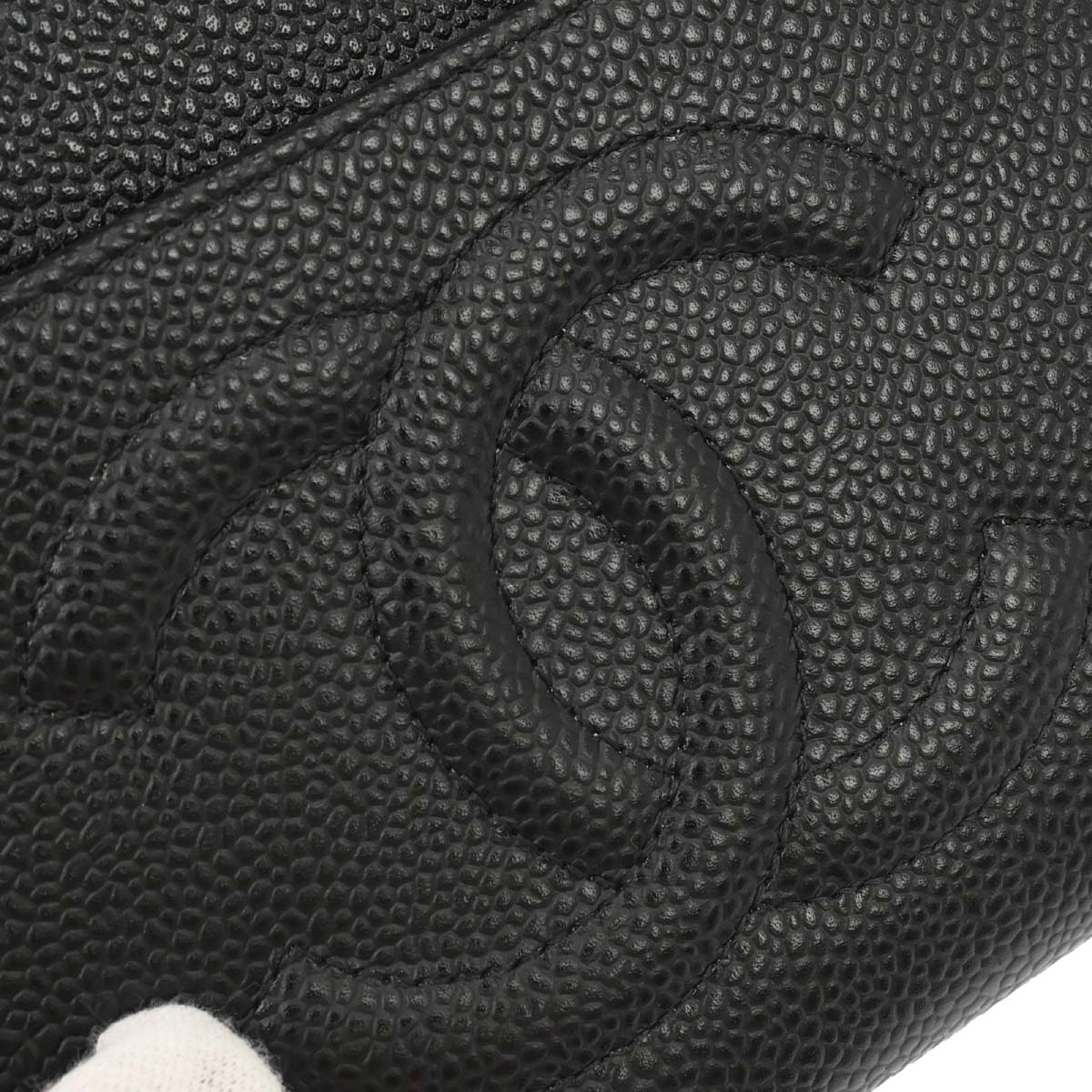 Chanel 2014 Black Caviar Skin Timeless WOC Wallet on Chain Shoulder Bag