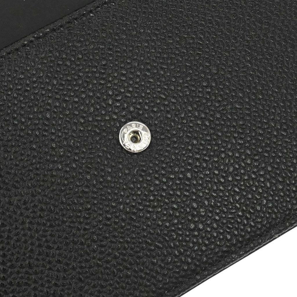 Chanel 2014 Black Caviar Skin Timeless WOC Wallet on Chain Shoulder Bag