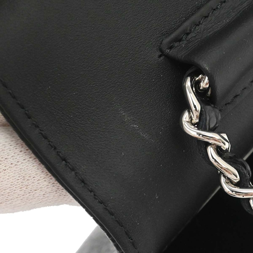 Chanel 2014 Black Caviar Skin Timeless WOC Wallet on Chain Shoulder Bag