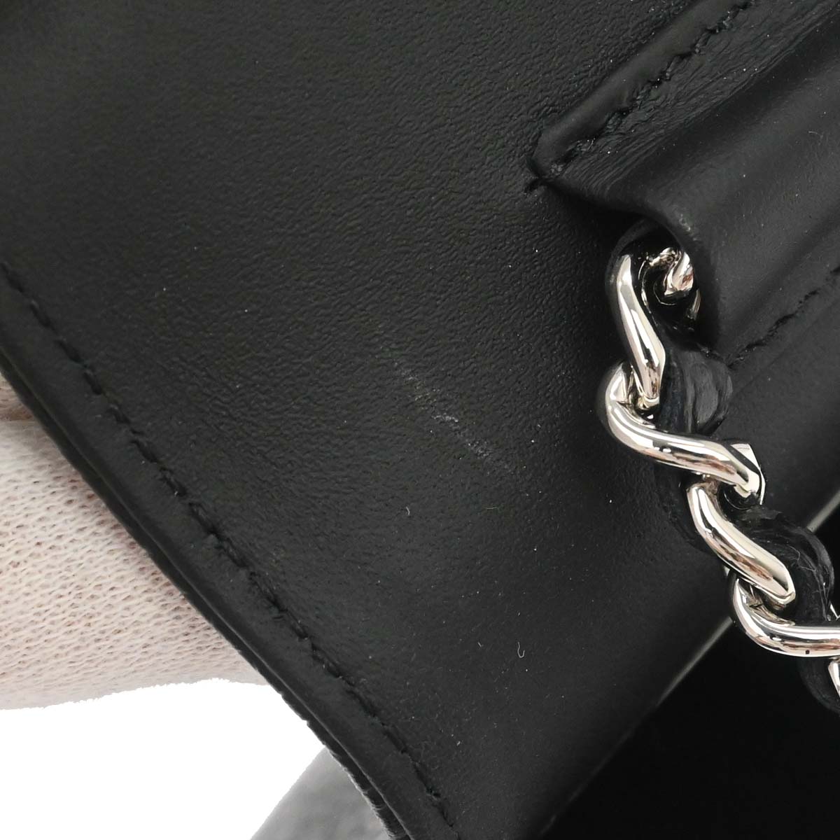 Chanel 2014 Black Caviar Skin Timeless WOC Wallet on Chain Shoulder Bag