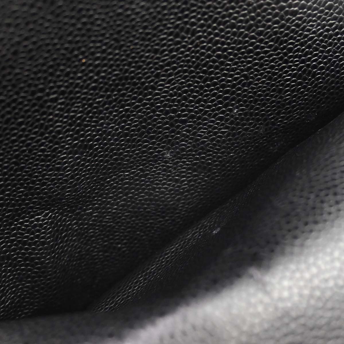 Chanel 2014 Black Caviar Skin Medium Classic Double Flap Shoulder Bag