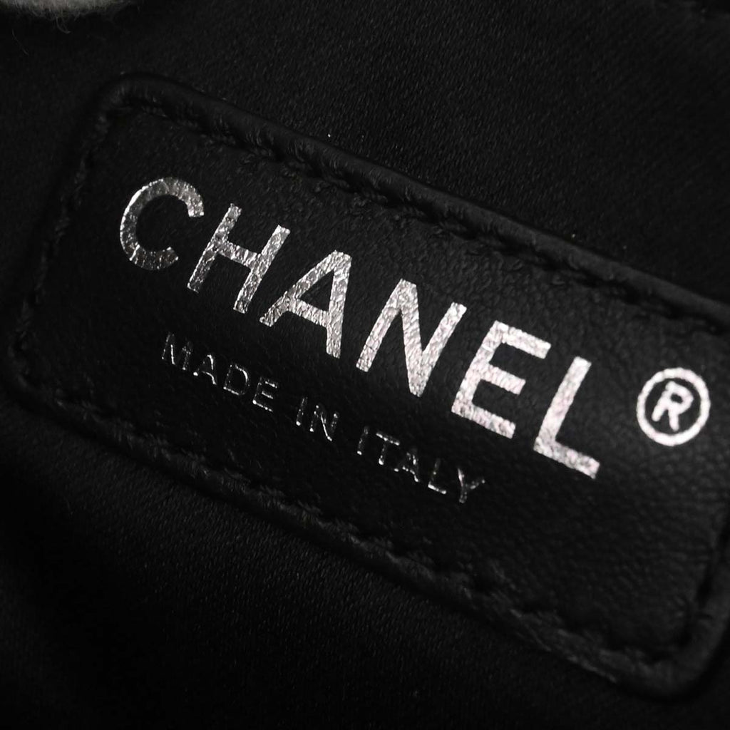 Chanel 2014 Black Caviar Skin Grand Shopping Tote GST Chain Handbag
