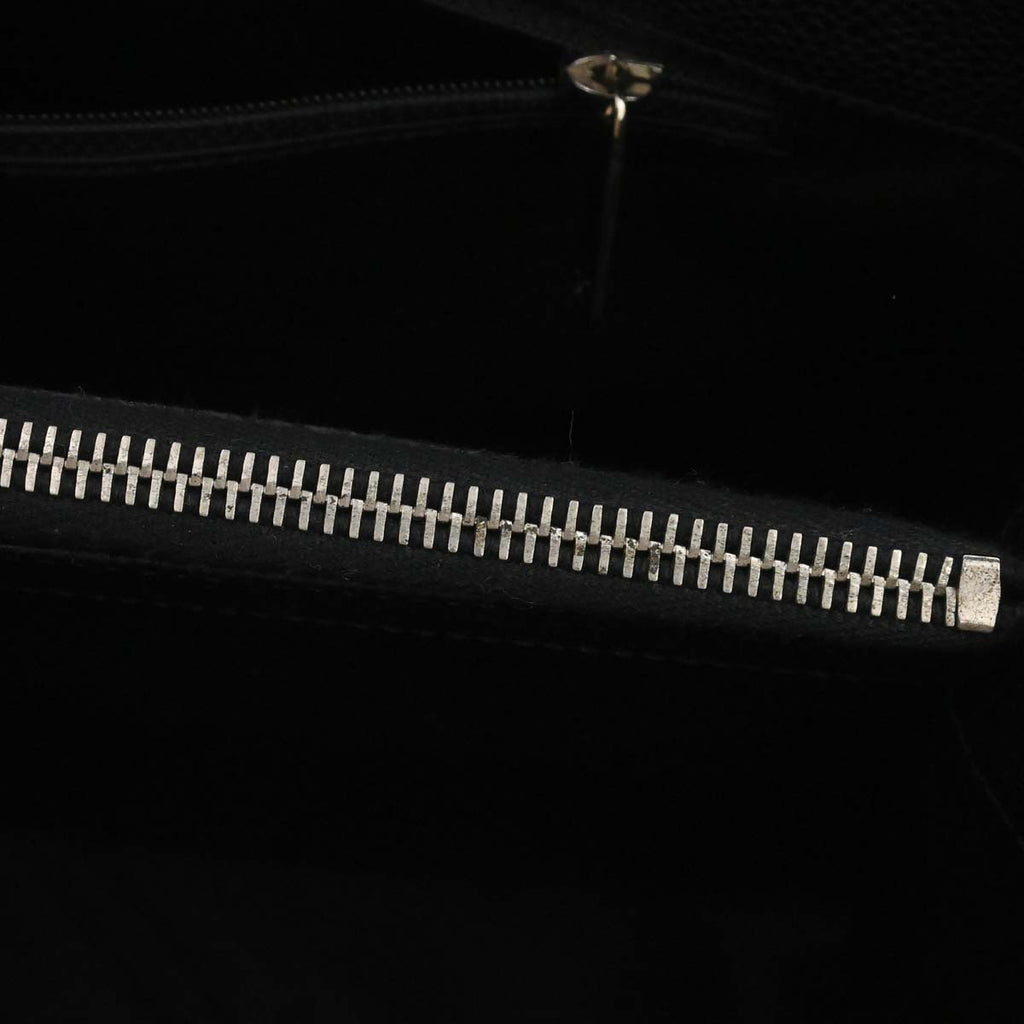Chanel 2014 Black Caviar Skin Grand Shopping Tote GST Chain Handbag