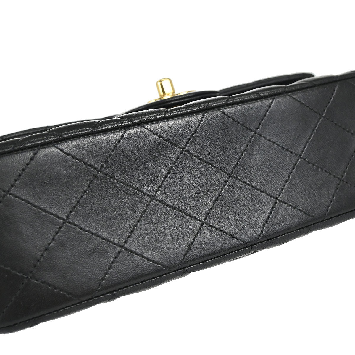 Chanel Black Lambskin Small Classic Double Flap Shoulder Bag