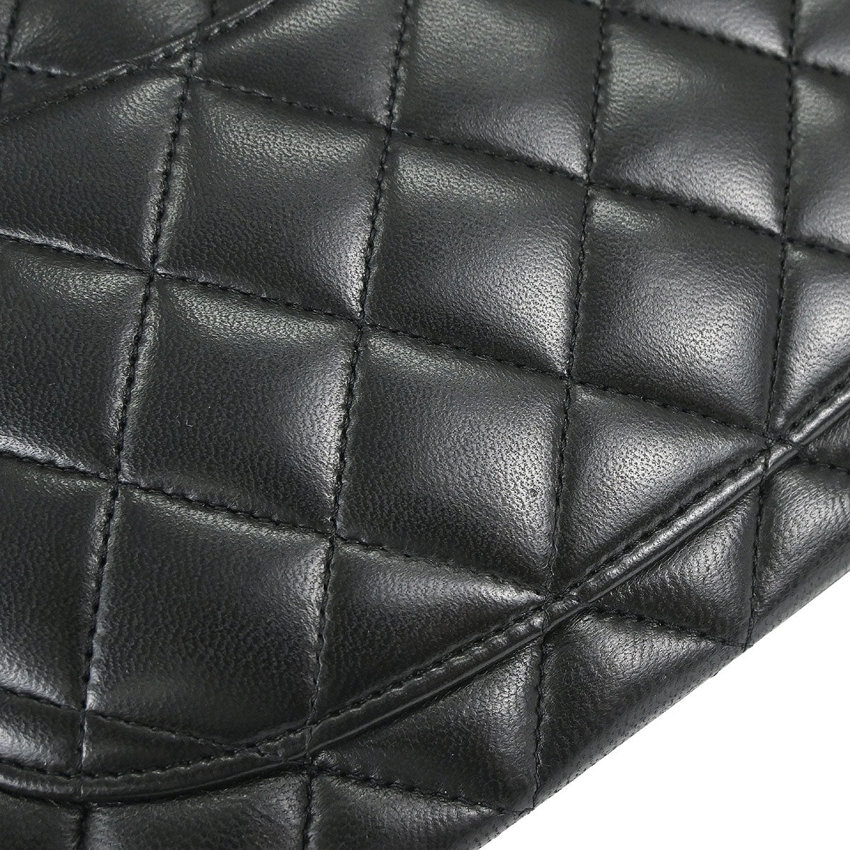 Chanel Black Lambskin Small Classic Double Flap Shoulder Bag