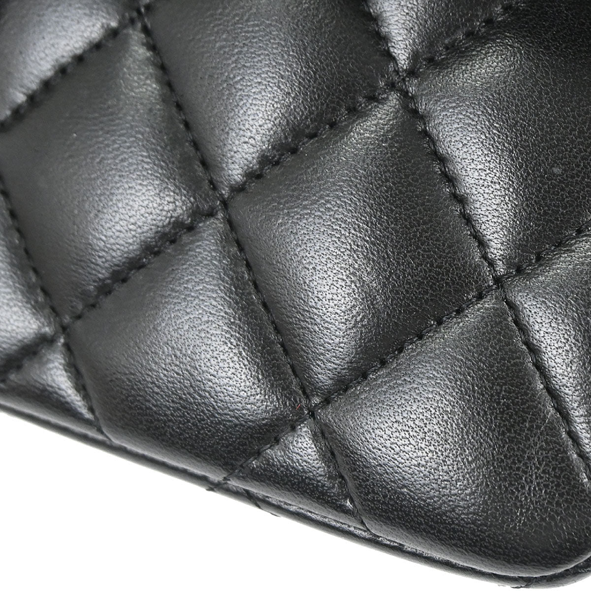 Chanel Black Lambskin Small Classic Double Flap Shoulder Bag