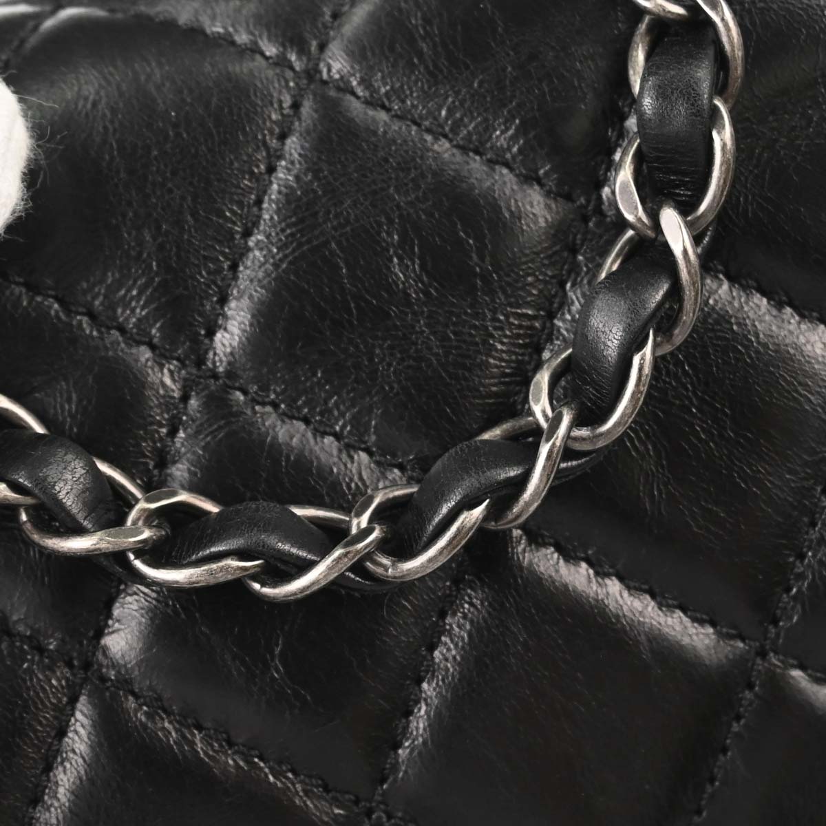 Chanel 2015-2016 Black Calfskin Accordion Flap Shoulder Bag