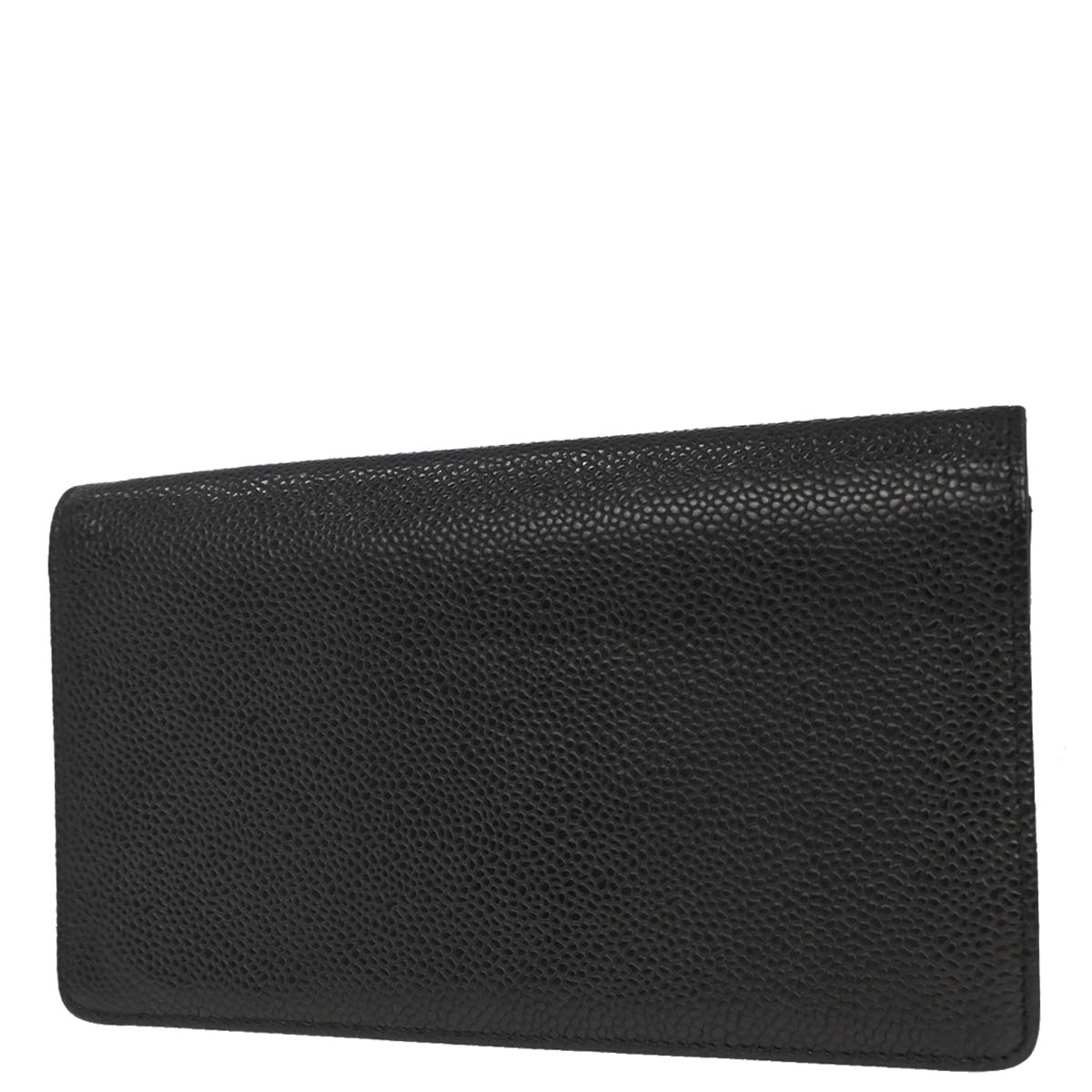 Chanel 2012 Black Caviar Skin Bifold Wallet