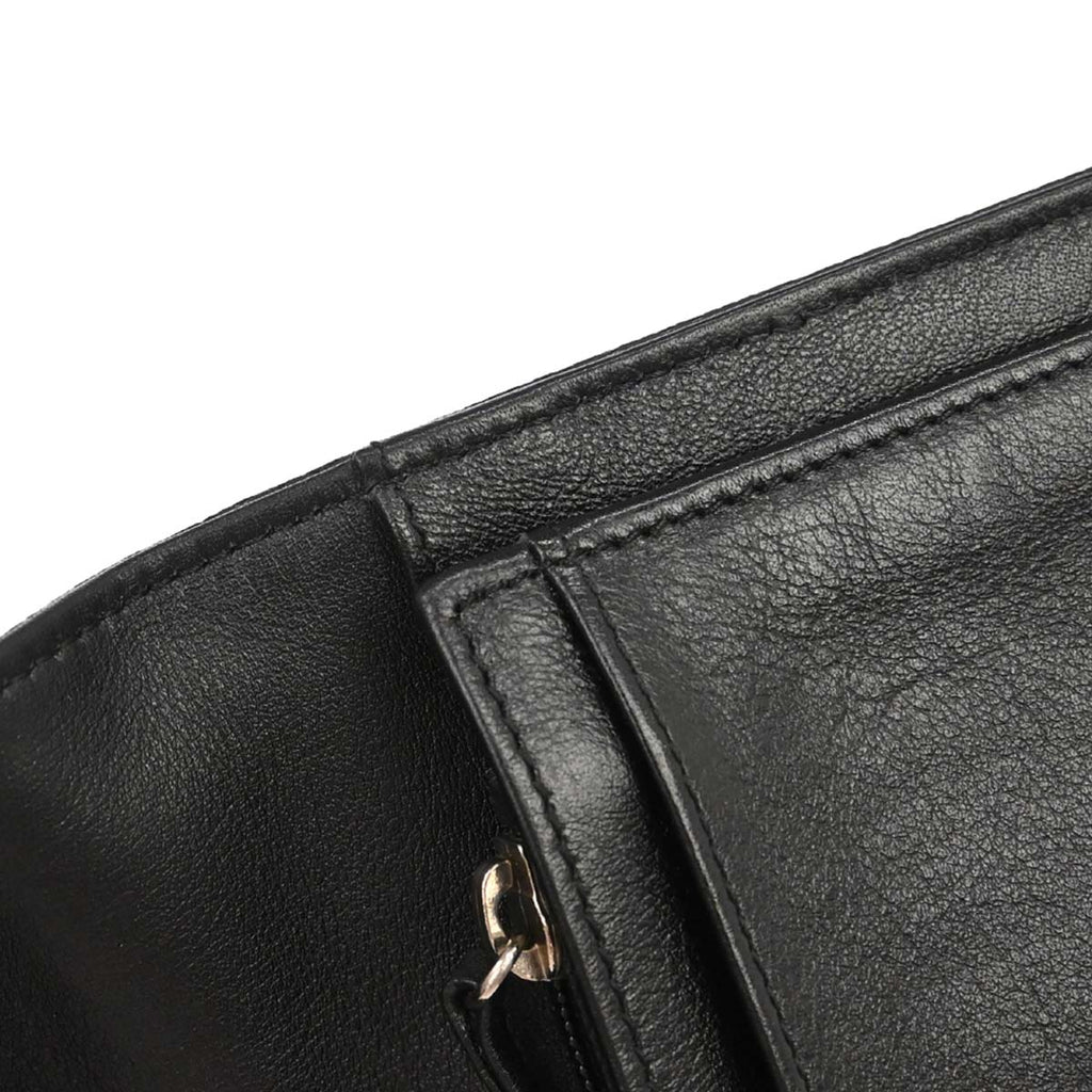 Chanel 2012 Black Caviar Skin Bifold Wallet