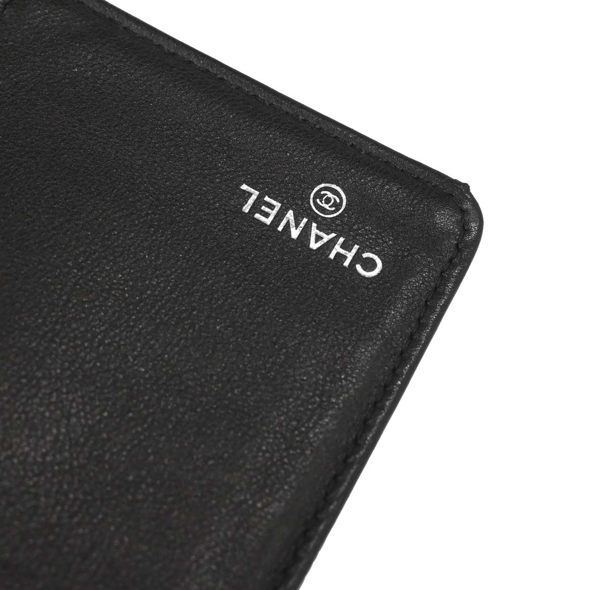 Chanel 2012 Black Caviar Skin Bifold Wallet