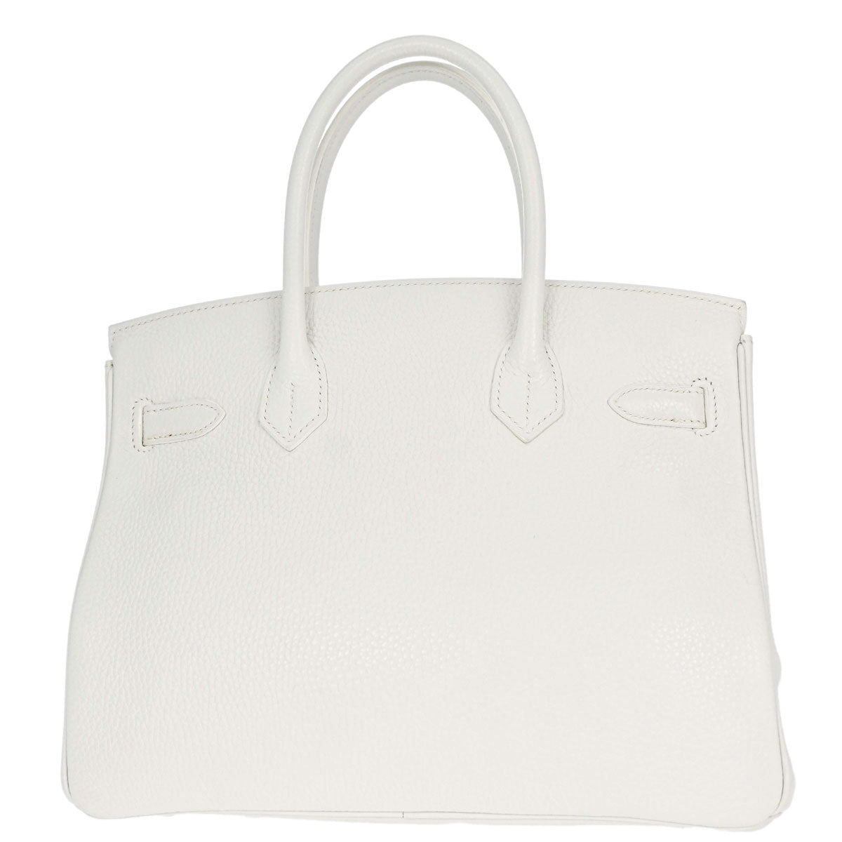 Hermes White Togo Birkin 30 Handbag