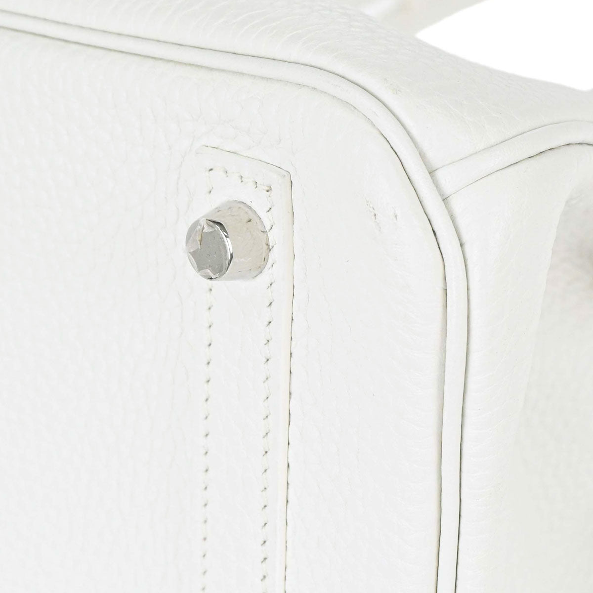 Hermes White Togo Birkin 30 Handbag