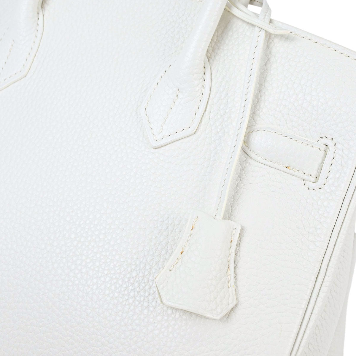 Hermes White Togo Birkin 30 Handbag