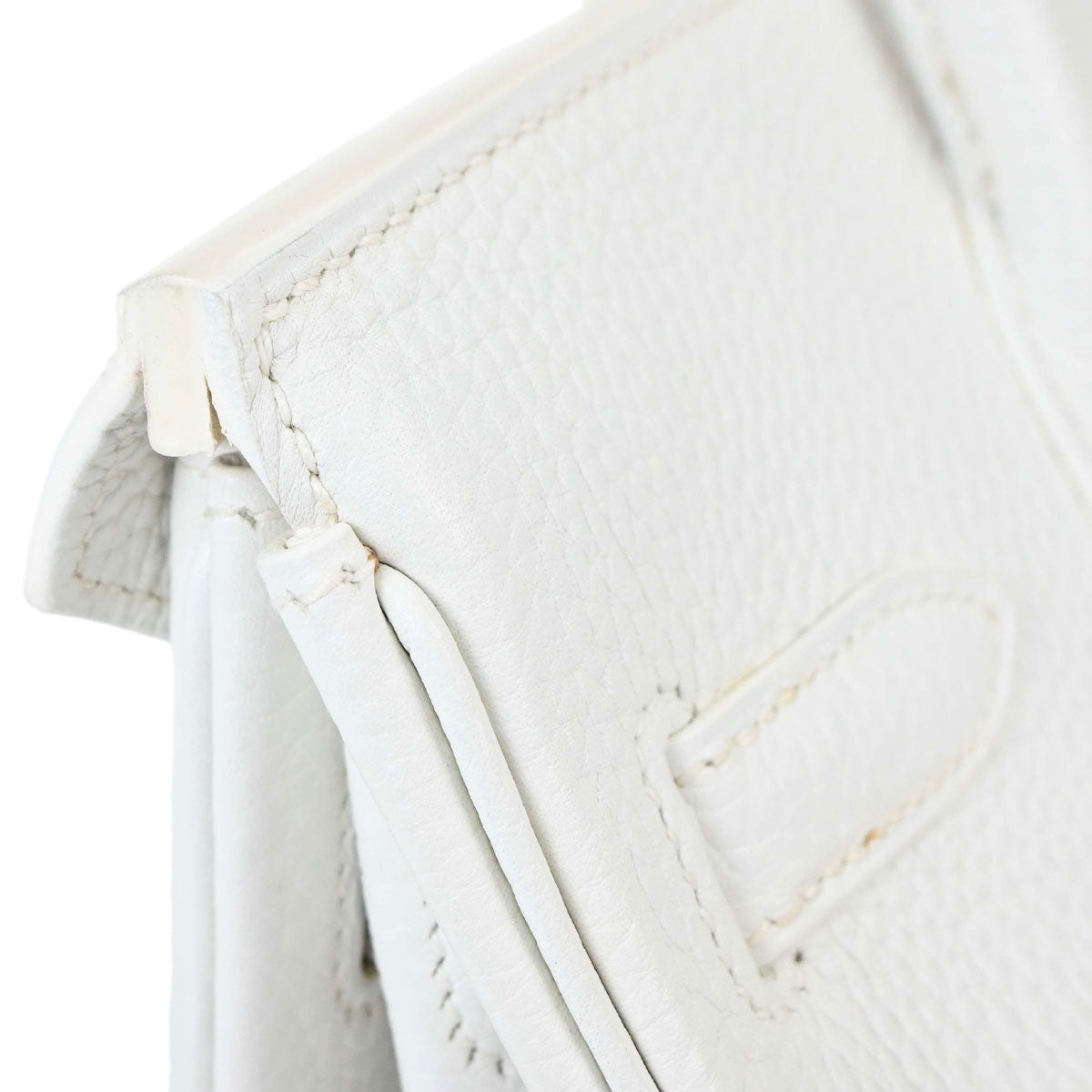 Hermes White Togo Birkin 30 Handbag