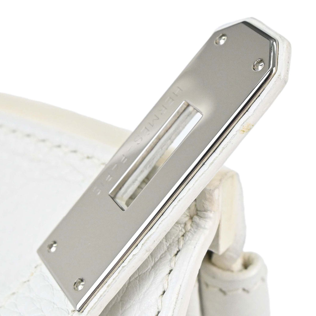Hermes White Togo Birkin 30 Handbag
