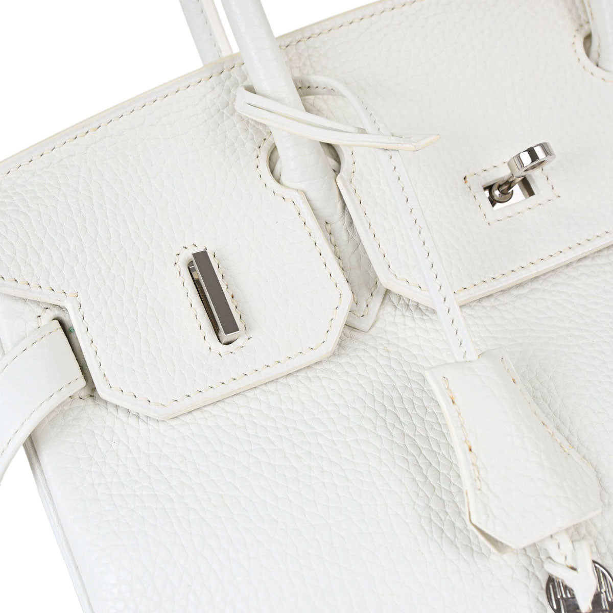 Hermes White Togo Birkin 30 Handbag