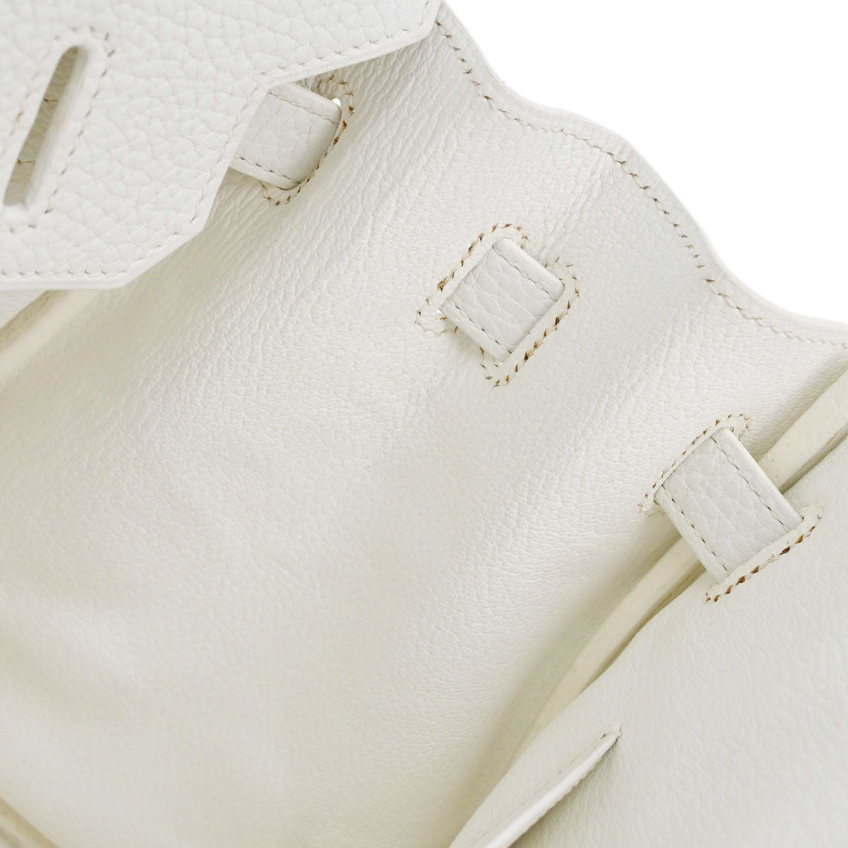 Hermes White Togo Birkin 30 Handbag