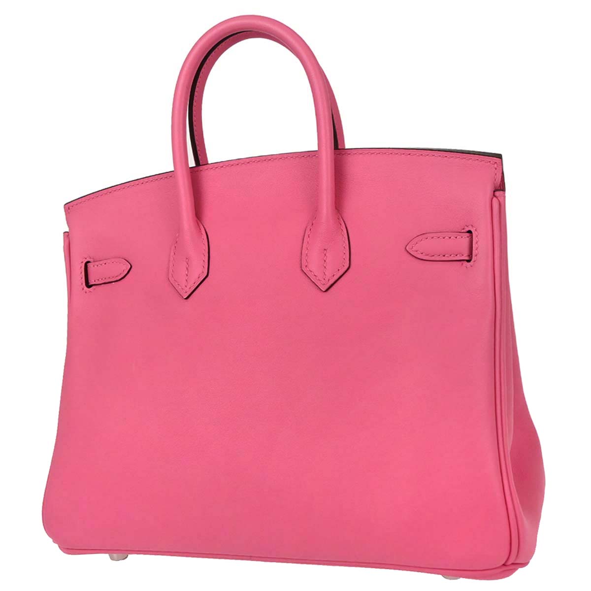 Hermes Rose Azalee Swift Birkin 25 Handbag