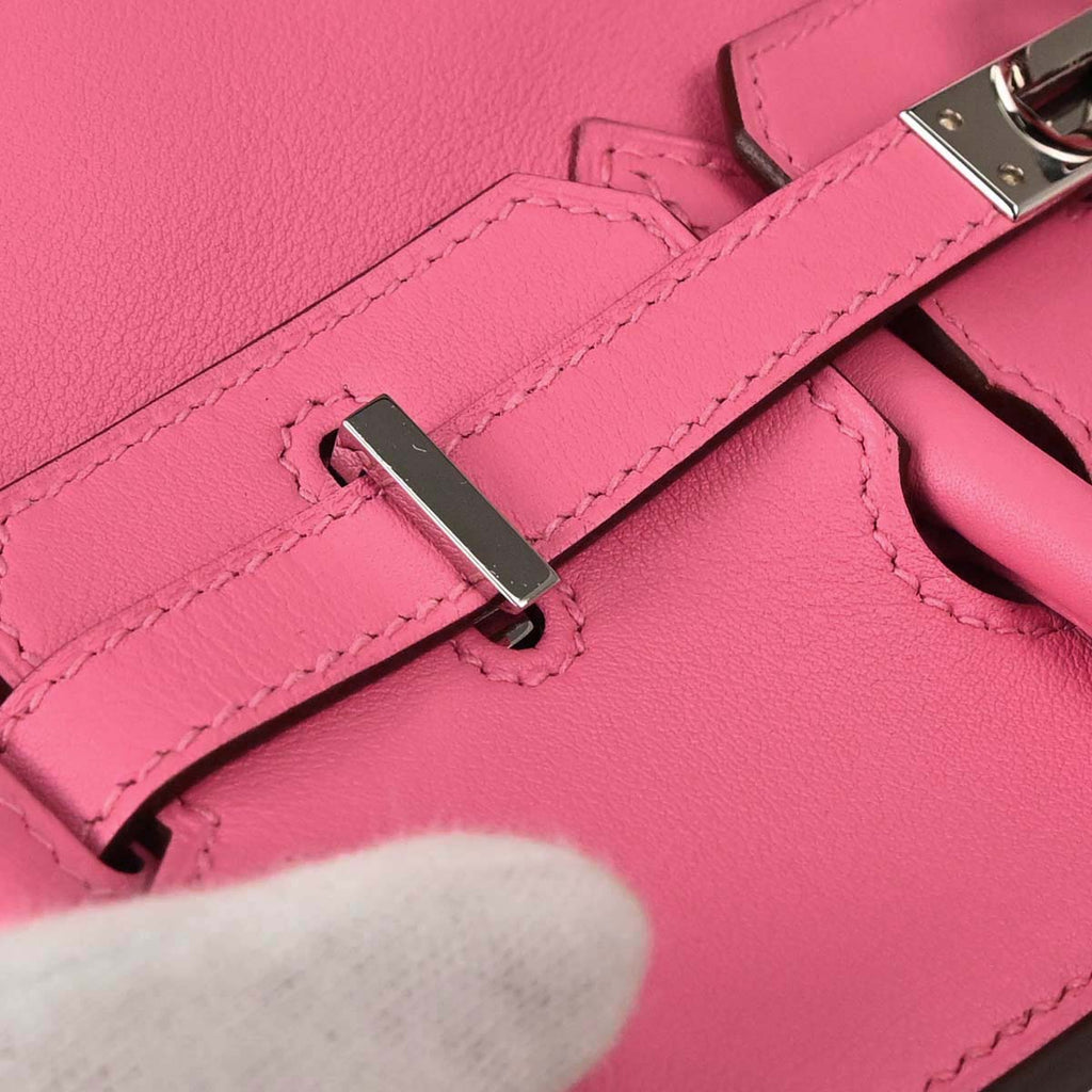 Hermes Rose Azalee Swift Birkin 25 Handbag