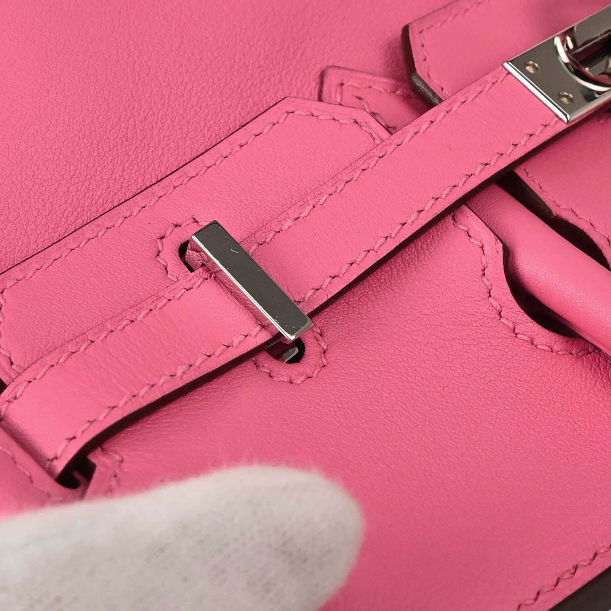 Hermes Rose Azalee Swift Birkin 25 Handbag