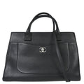 Chanel 2017 Black Calfskin Neo Executive Cerf 2way Shoulder Tote Bag