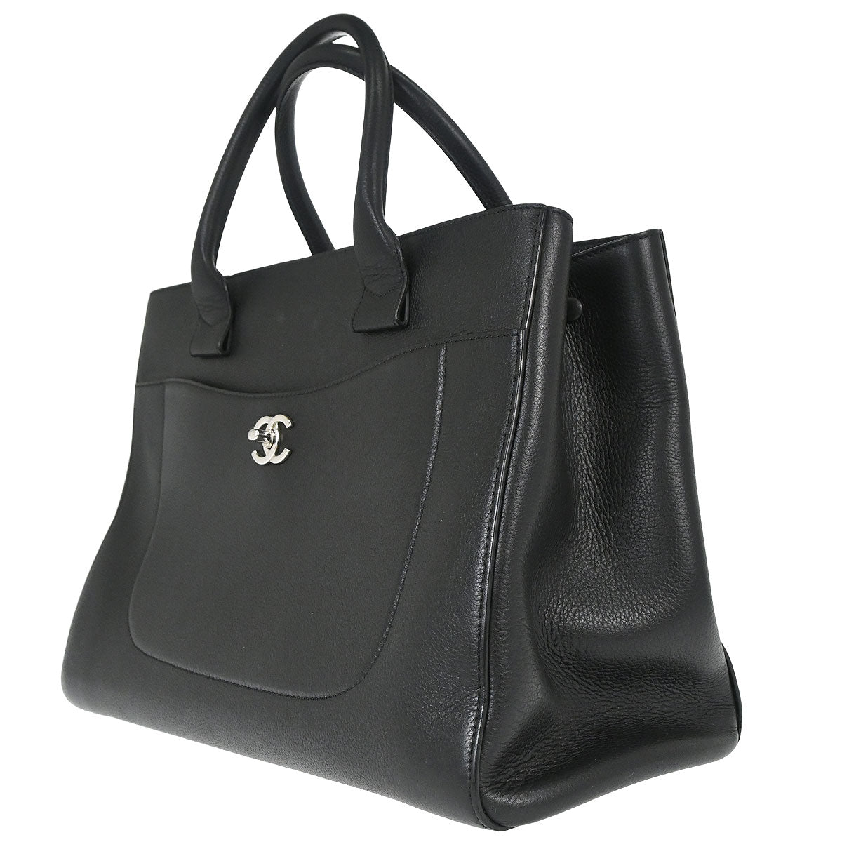 Chanel 2017 Black Calfskin Neo Executive Cerf 2way Shoulder Tote Bag