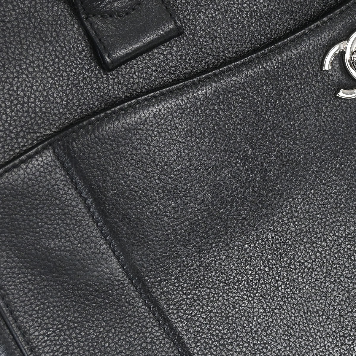 Chanel 2017 Black Calfskin Neo Executive Cerf 2way Shoulder Tote Bag