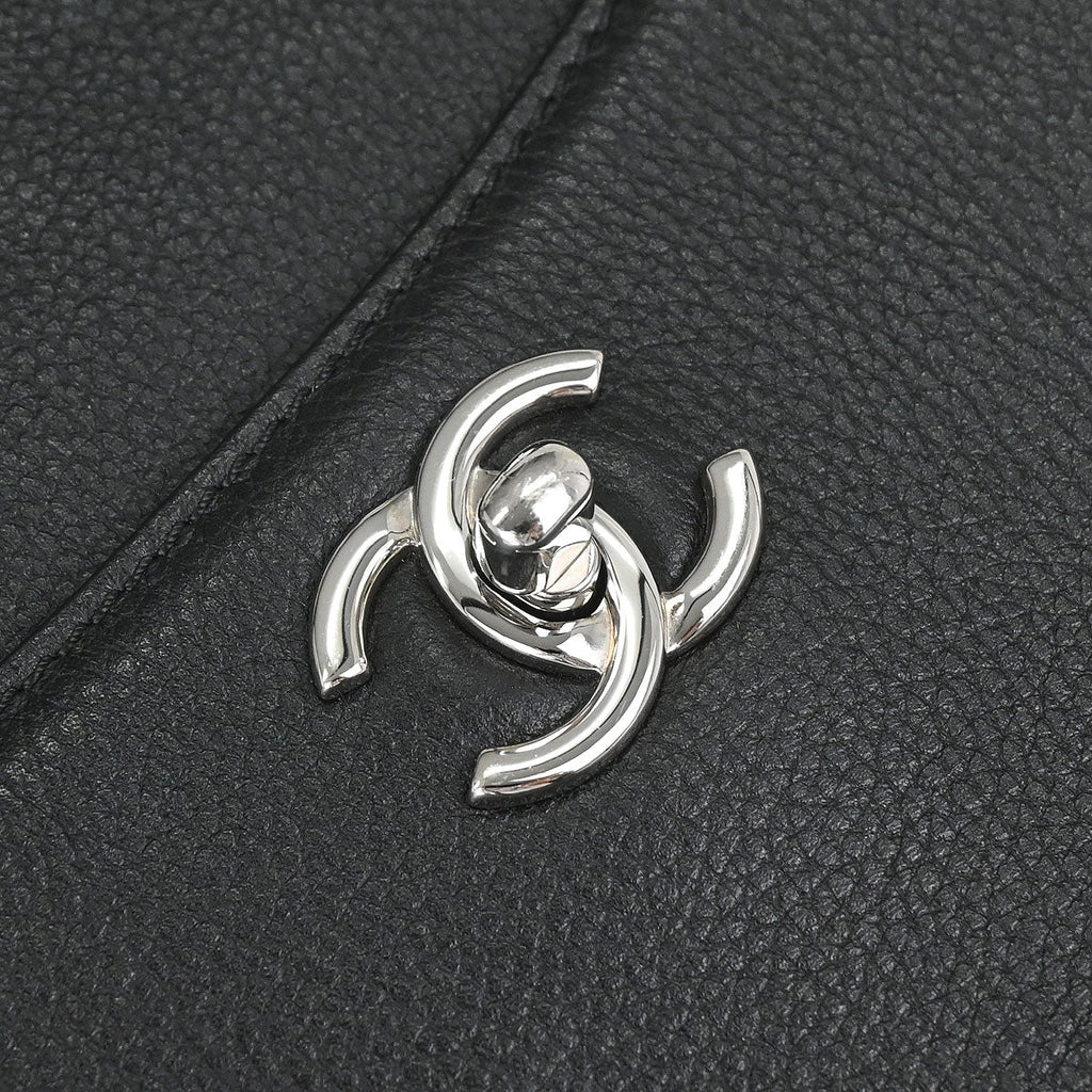 Chanel 2017 Black Calfskin Neo Executive Cerf 2way Shoulder Tote Bag