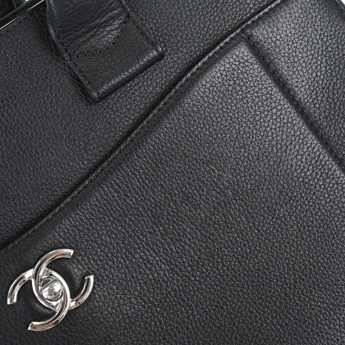 Chanel 2017 Black Calfskin Neo Executive Cerf 2way Shoulder Tote Bag