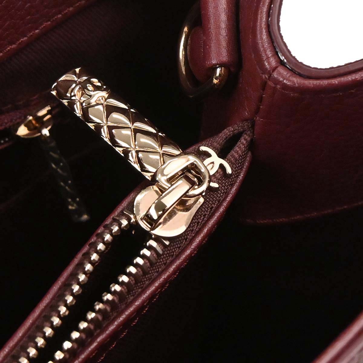 Chanel 2017 Bordeaux Calfskin Neo Executive Cerf Tote 2way Shoulder Handbag