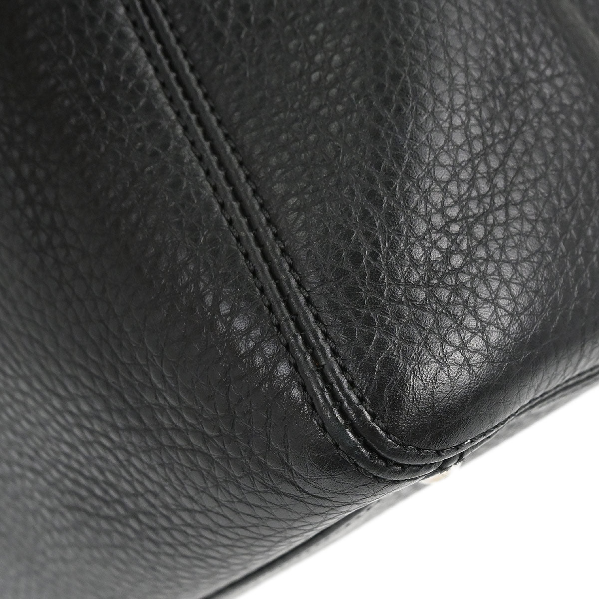 Chanel 2015-2016 Black Deerskin Executive Cerf 2way Shoulder Tote Bag