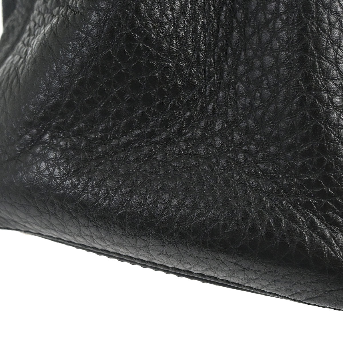 Chanel 2015-2016 Black Deerskin Executive Cerf 2way Shoulder Tote Bag