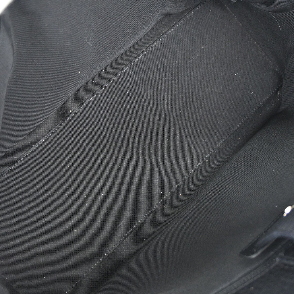 Chanel 2015-2016 Black Deerskin Executive Cerf 2way Shoulder Tote Bag