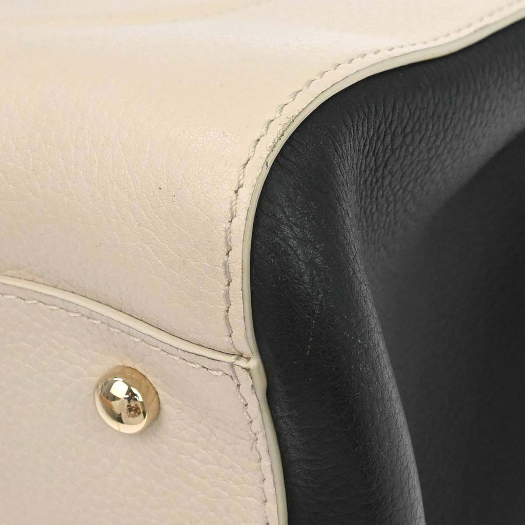 Chanel 2017-2018 Beige Calfskin Executive Cerf Tote 2way Shoulder Handbag