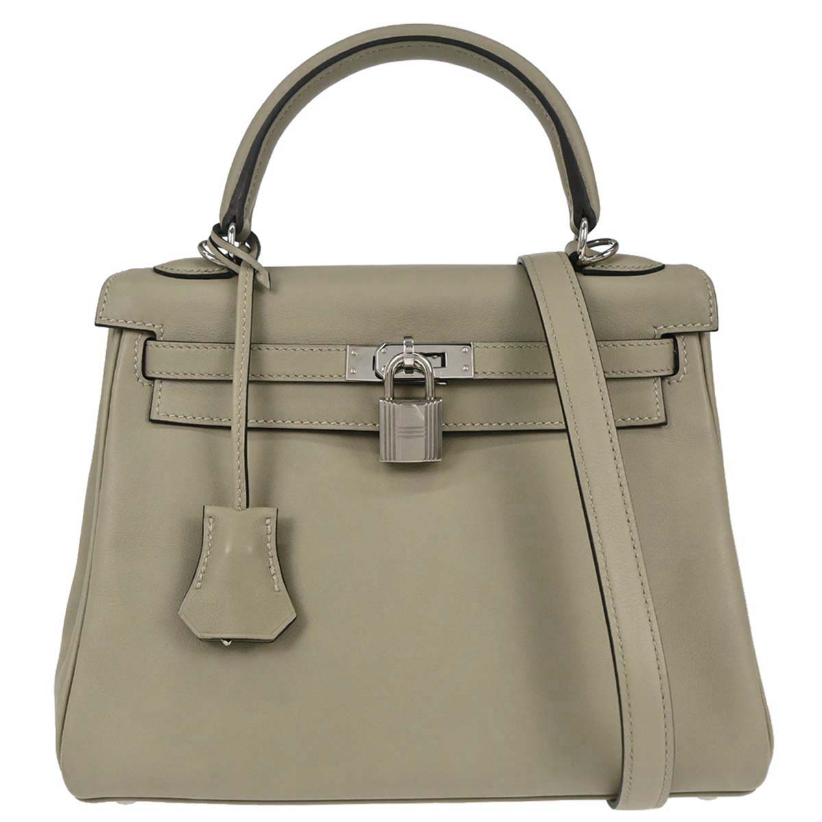 Hermes Sauge Swift Kelly 25 Retourne 2way Shoulder Handbag