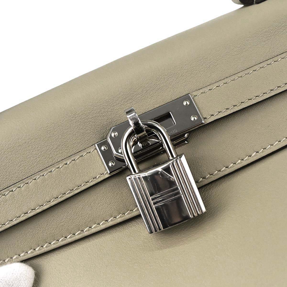 Hermes Sauge Swift Kelly 25 Retourne 2way Shoulder Handbag