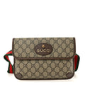 Gucci GG Supreme Monogram Neo Vintage Web Belt Bag Brown