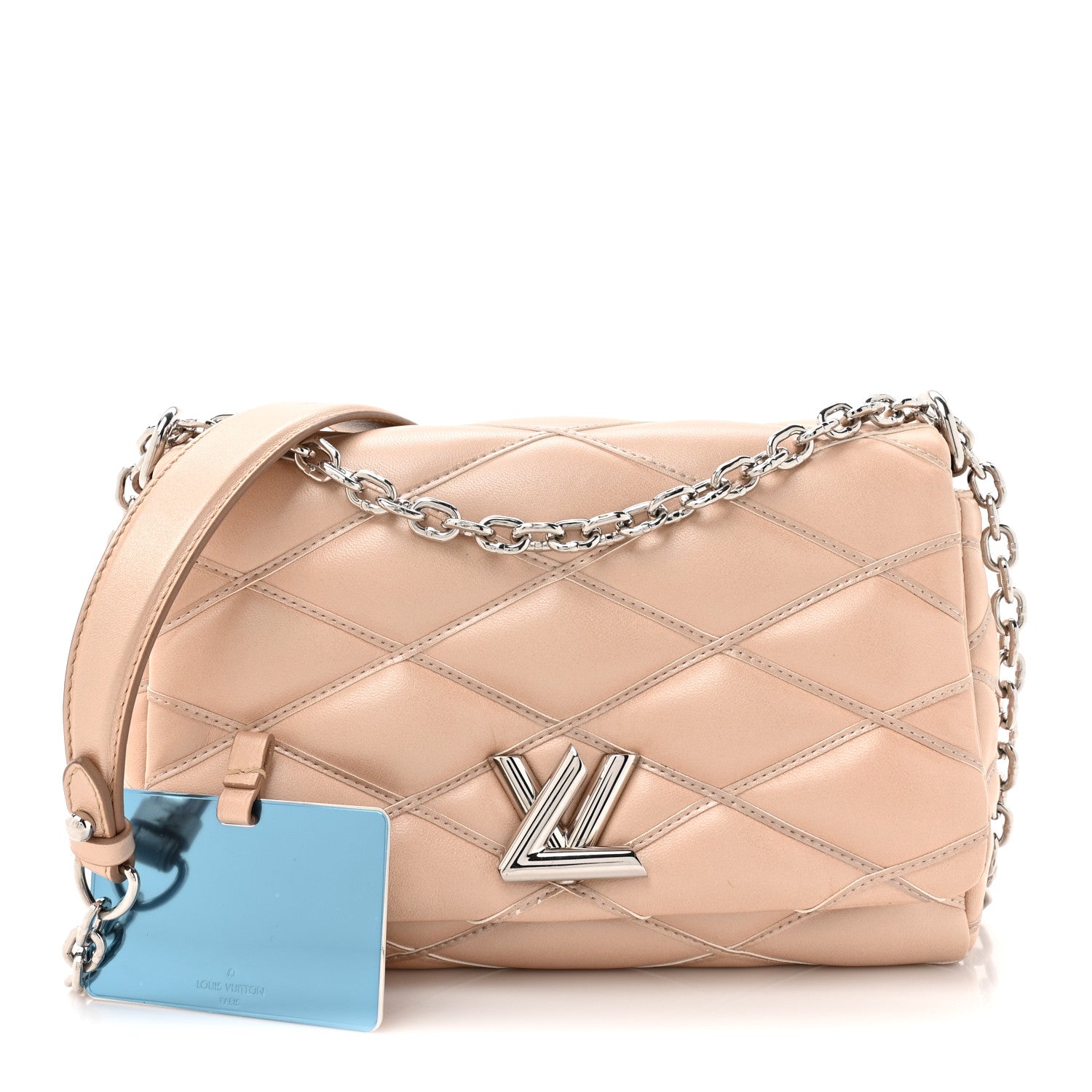Louis Vuitton Lambskin Malletage GO-14 PM Champagne