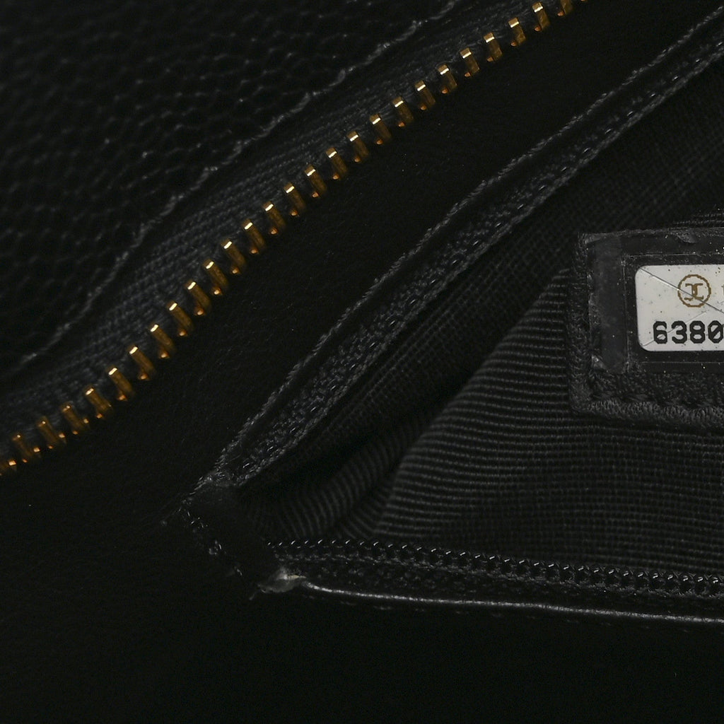 Chanel Caviar Quilted Medallion Tote Black