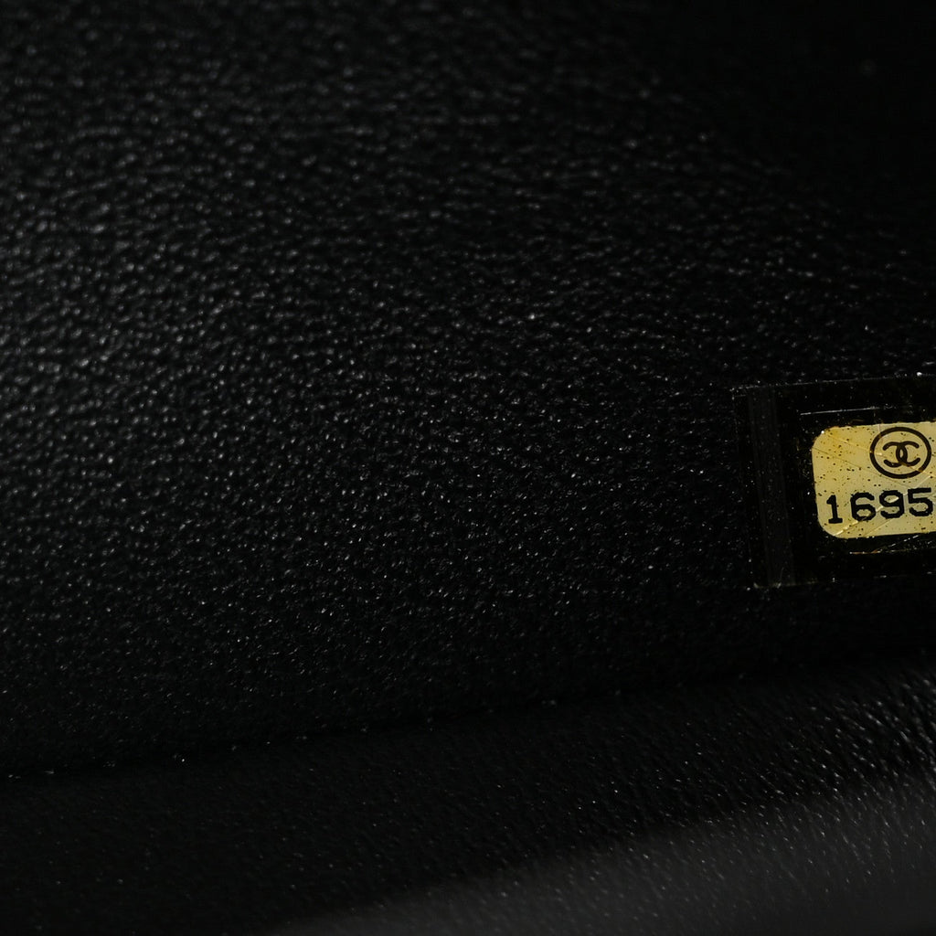 Chanel Patent Quilted Jumbo Double Flap Black