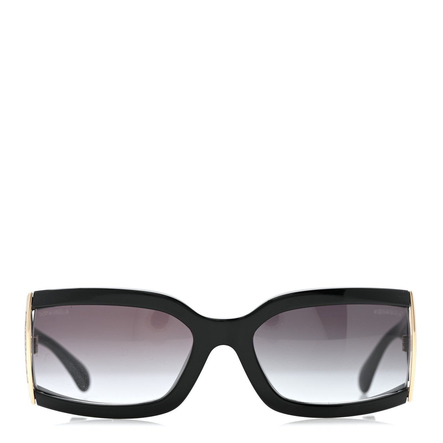 Acetate Rectangle Sunglasses 71546 Black