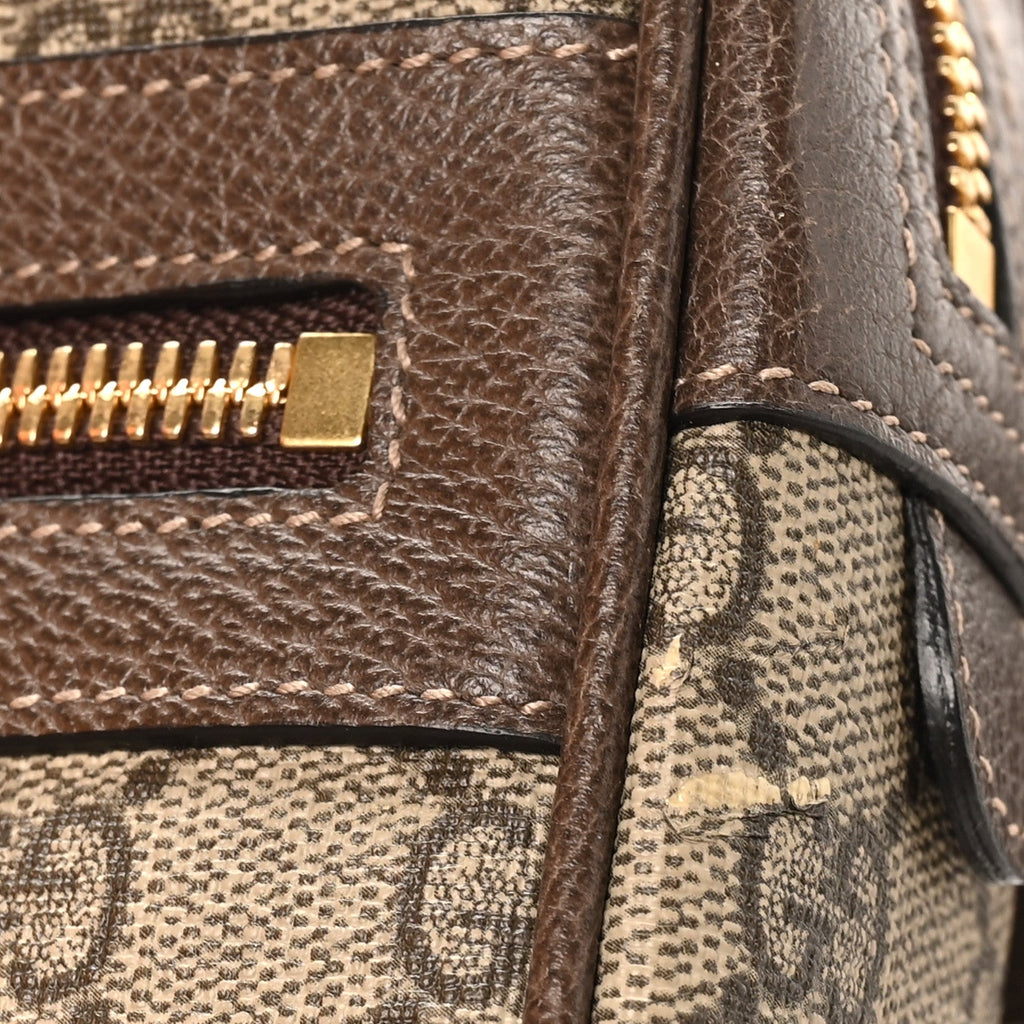 Gucci GG Supreme Monogram Web Small Ophidia Belt Bag 85 34 Dark Brown