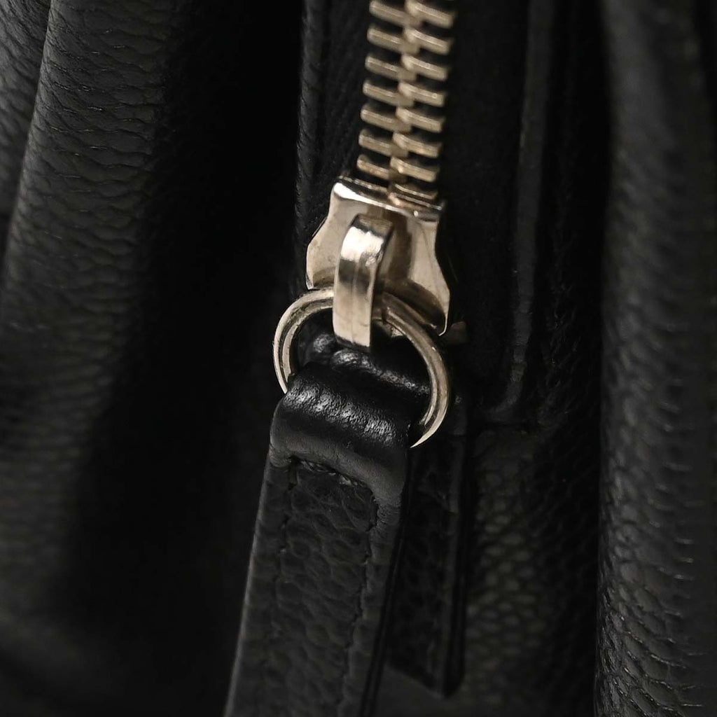 Chanel 2013-2014 Black Caviar Skin Timeless CC Chain Tote Bag
